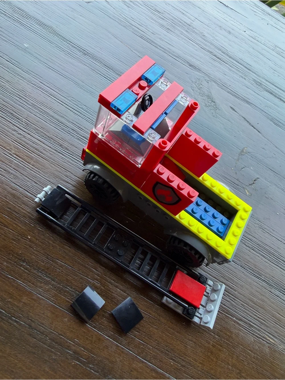 Lego City Fire Engine with Ladder, Firefighter Toy Vehicle Gift for Kids 60463